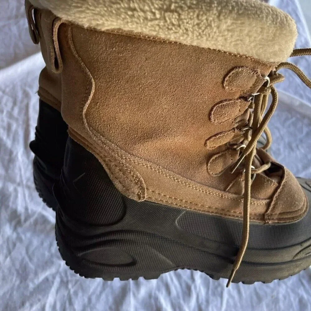 Itasca Women's size 9 Fur Top Winter Snow Rain Thinsulate Waterproof Brown Boots